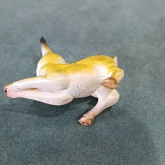 Vintage Christmas Lot - 3 deer (HK), 2 trees, tinsel ball ornament (W. Germany) - Picture 11 of 12